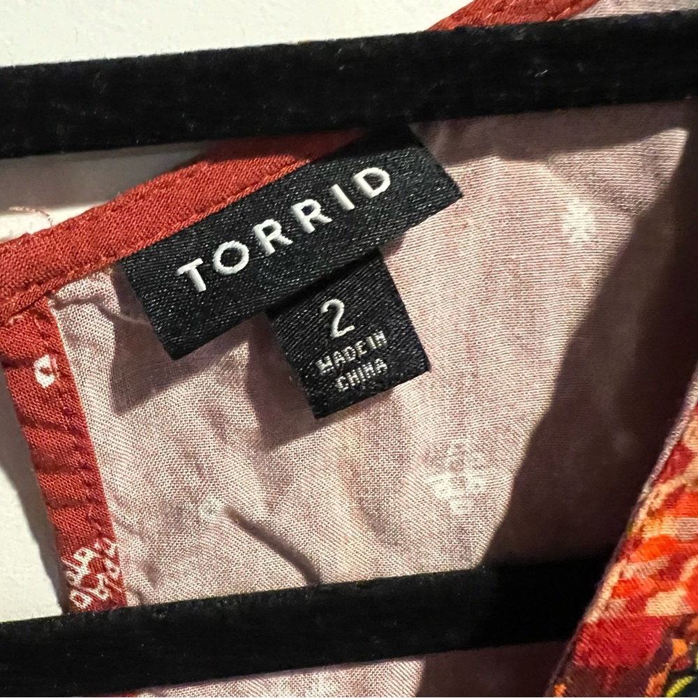 Torrid Terracotta Patterned Dress - Picture 8 of 8